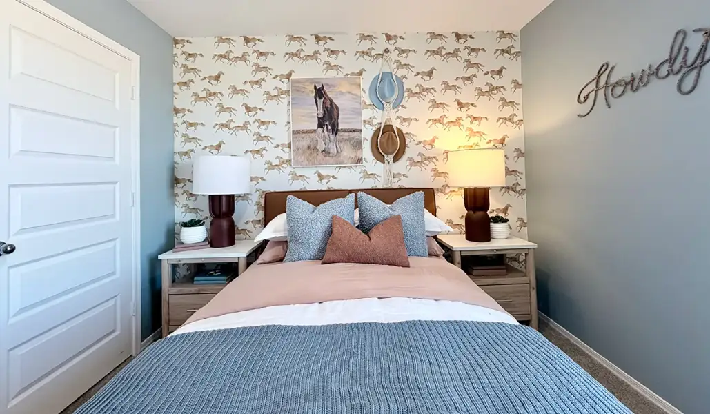 Furnished interior in a model home at Red Rock Village in Red Rock (Image 56).