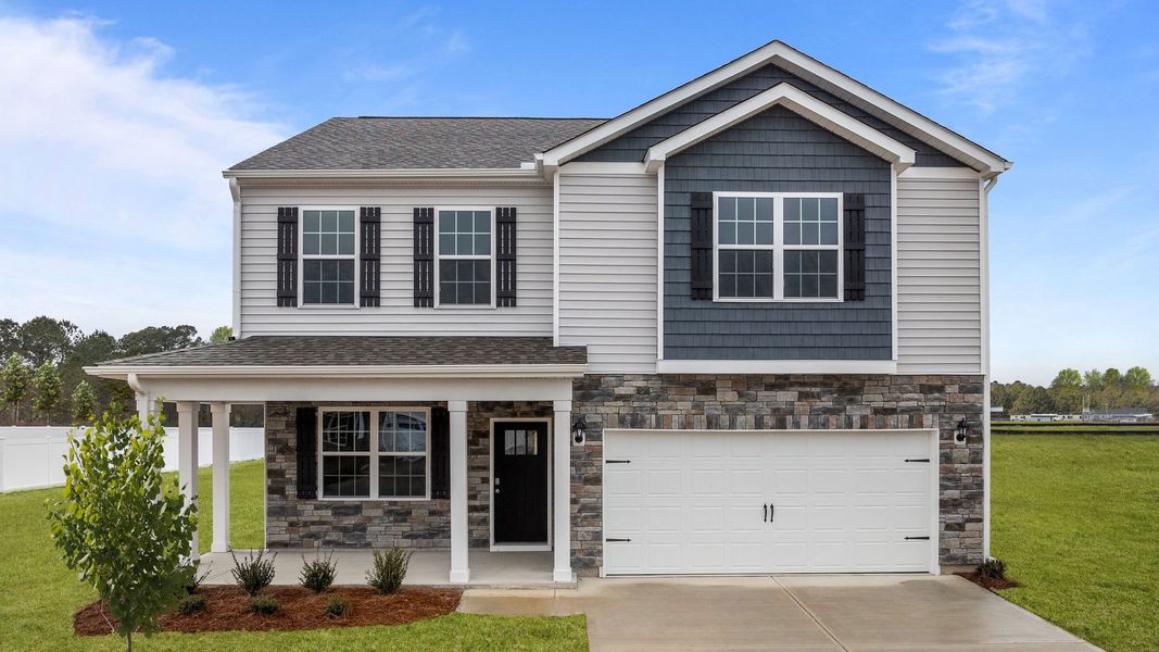 Front exterior of a home in the Chicod Landing community, located in Greenville, NC (Image 6).