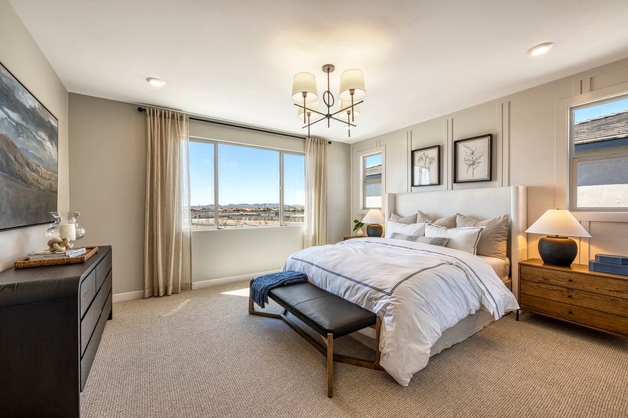 Furnished interior in a model home at Arietta at Soleo in Queen Creek (Image 28).