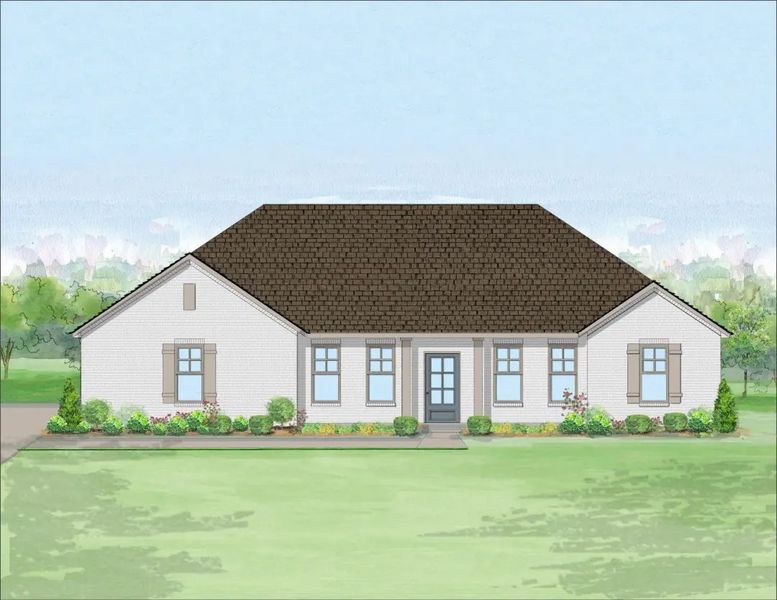 Architectural rendering of home exteriors planned for Settler’s Glen in Fort Worth, TX (Image 2).