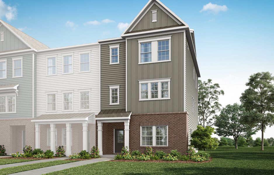 Front exterior of a home in the The Grove at Latta Park community, located in Durham, NC (Image 7).