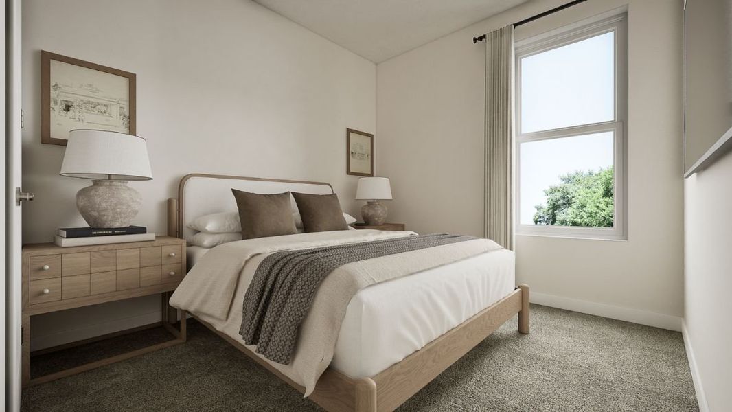 Furnished interior in a model home at Waterbend in Euless (Image 13).