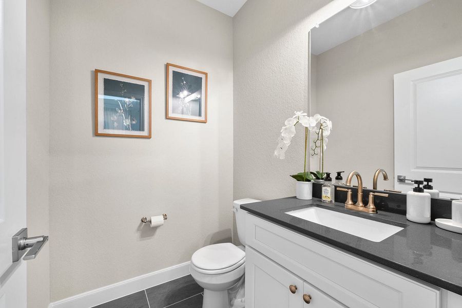 Furnished interior in a model home at Friedrich Hill in San Antonio (Image 46).