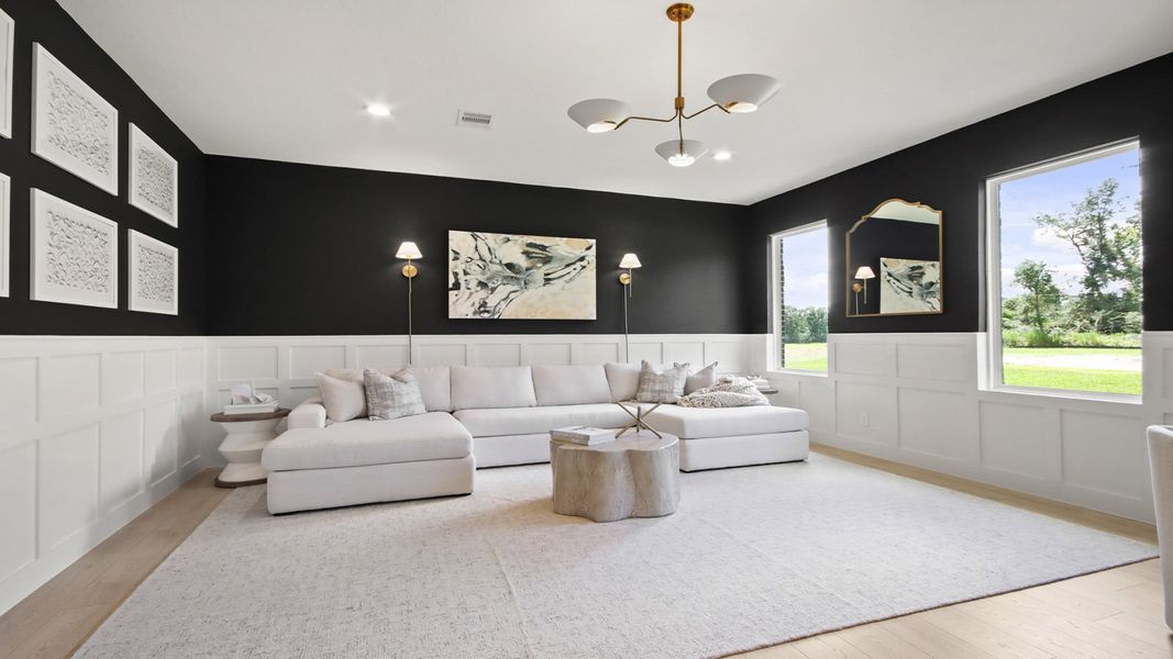 Furnished interior in a model home at Butlers Bend Estates in Pinehurst (Image 26). Furnished interior in a model home at Butlers Bend Estates in Pinehurst (Image 26).