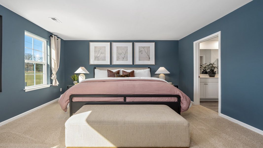 Furnished interior in a model home at Fiddlers Landing in Winston-Salem (Image 24).