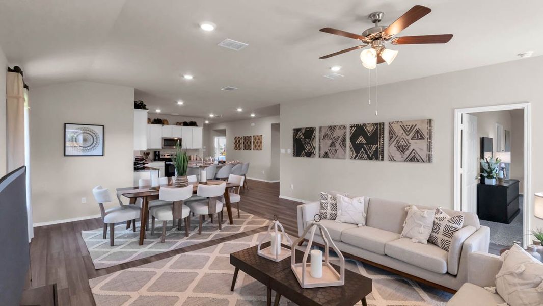 Furnished interior in a model home at Park Meadows in Lorena (Image 14).