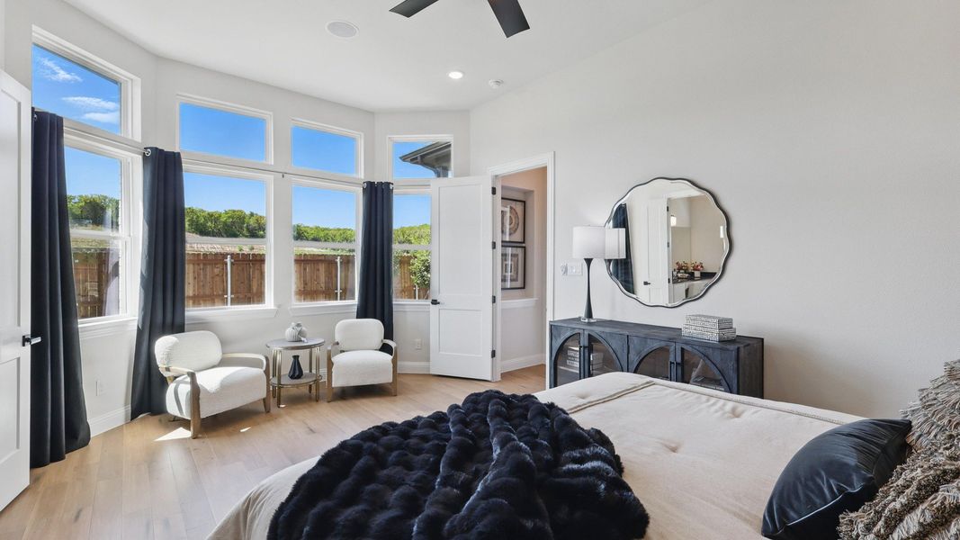 Furnished interior in a model home at Westridge Premier in San Antonio (Image 4).