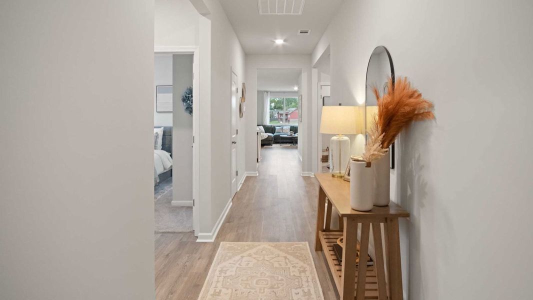 Furnished interior in a model home at Villages of Hunters Point in Lebanon (Image 6). Furnished interior in a model home at Villages of Hunters Point in Lebanon (Image 6).