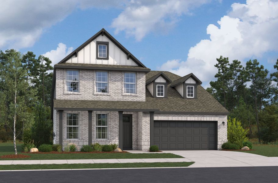 Front exterior of a home in the Morgan Meadows community, located in San Antonio, TX (Image 4).