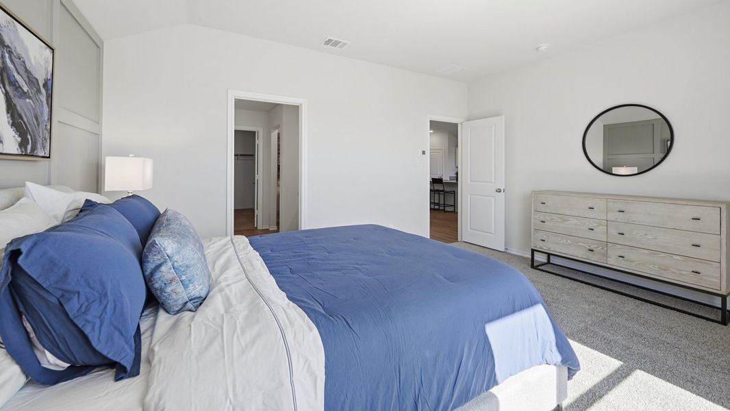 Furnished interior in a model home at Sweetwater Springs in Sherman (Image 28).