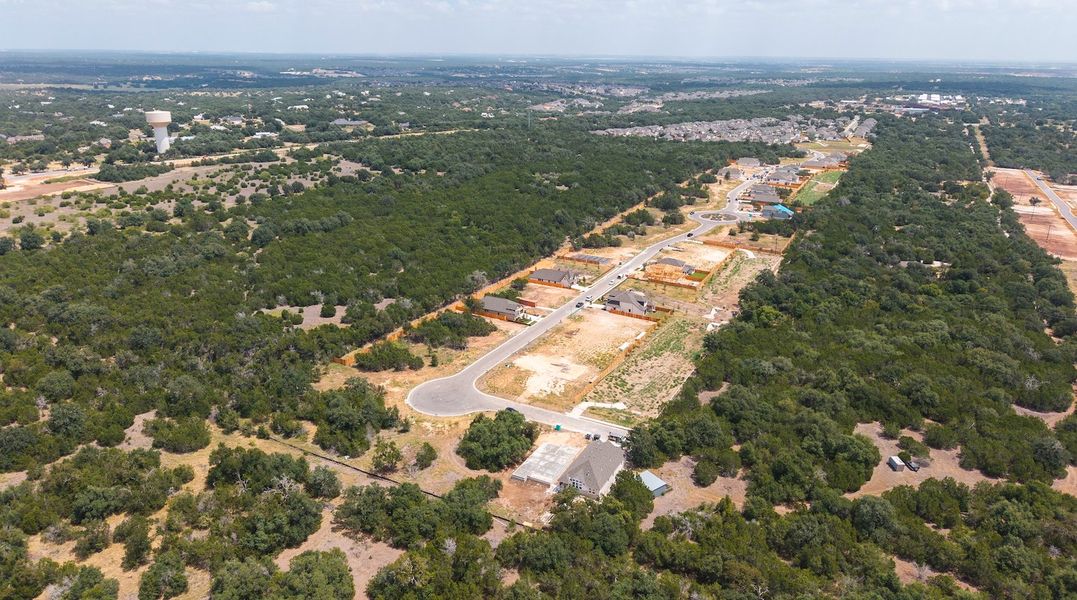 Site preparation and early development at Parkside Peninsula in Leander, TX (Image 35).