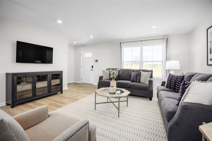 Furnished interior in a model home at Brookshire Single Family in Sanford (Image 5).