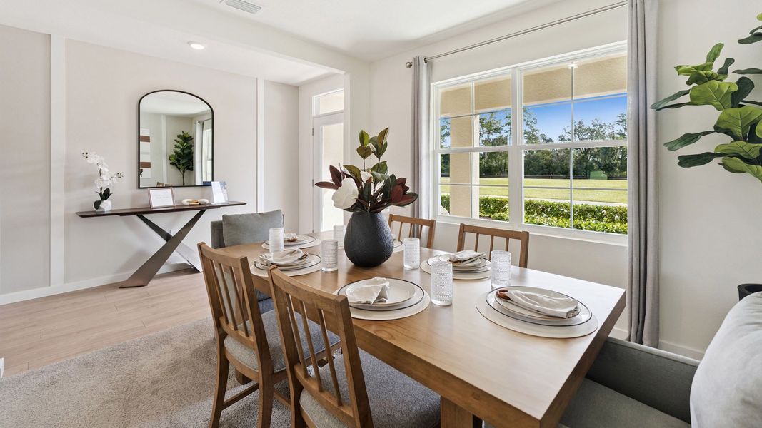 Furnished interior in a model home at Fountain View in Ormond Beach (Image 3).
