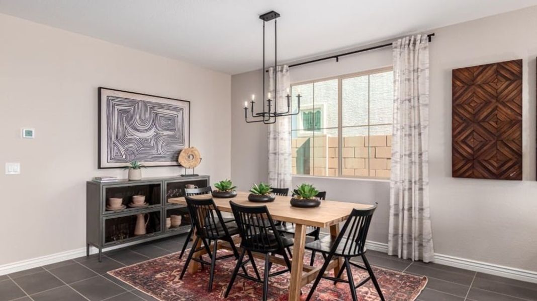 Furnished interior in a model home at Alamar Encore Collection in Avondale (Image 15).