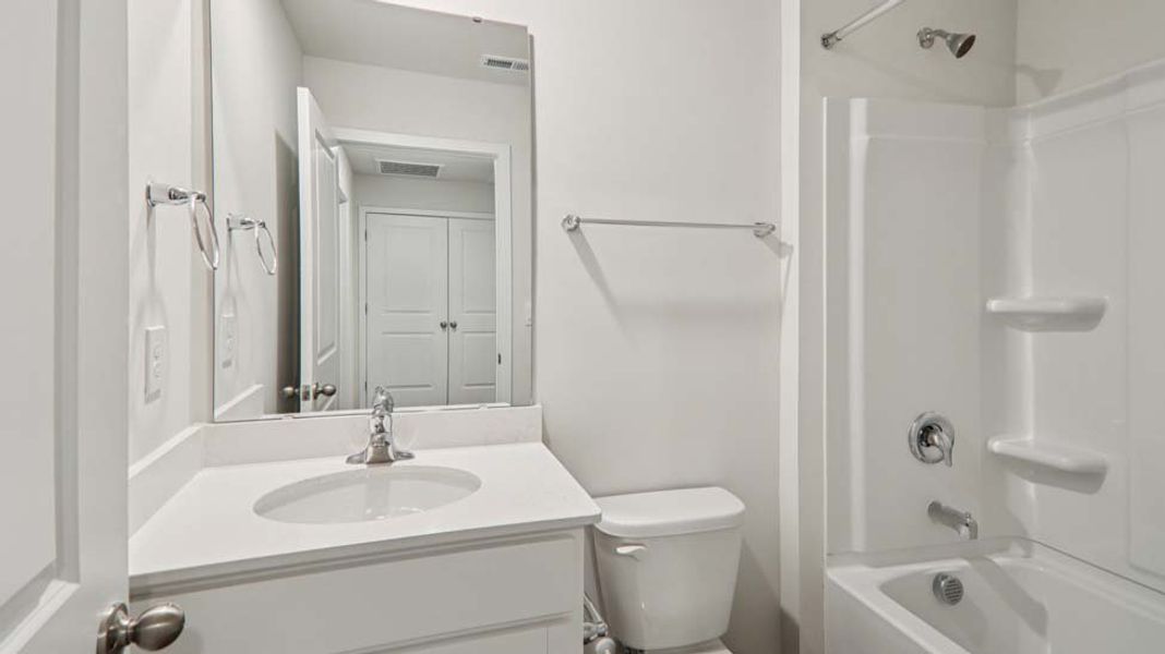 Furnished interior in a model home at Shepherd's Farm Express in Mooresville (Image 7). Furnished interior in a model home at Shepherd's Farm Express in Mooresville (Image 7).