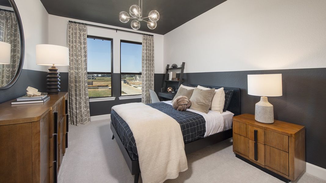 Furnished interior in a model home at Everly 60' in Hockley (Image 18).