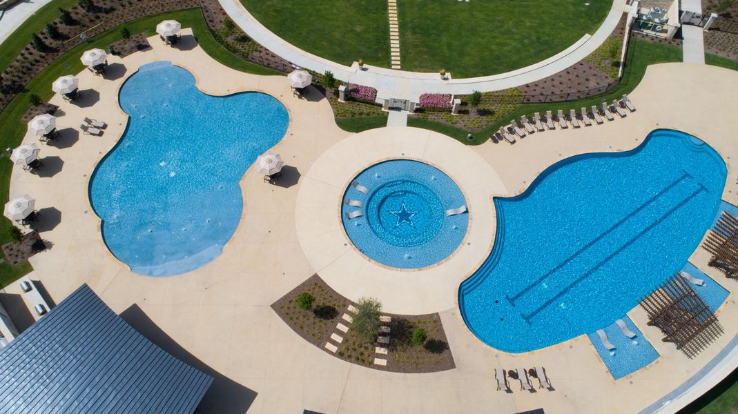 Star Trail Pool Aerial photo by American Legend Homes Star Trail Pool Aerial photo by American Legend Homes