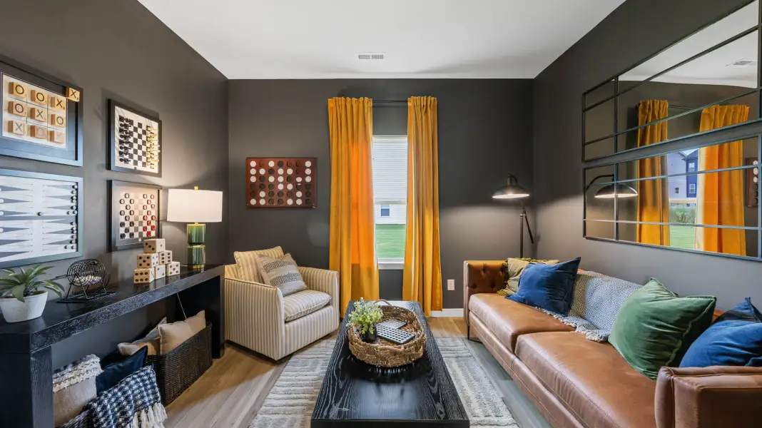 Furnished interior in a model home at The Hideaway at Edgestone in Ooltewah (Image 10).