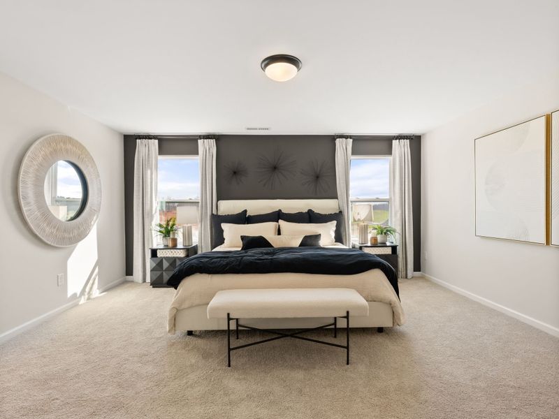 Furnished interior in a model home at Reedy Fork Middleton in Greensboro (Image 5).