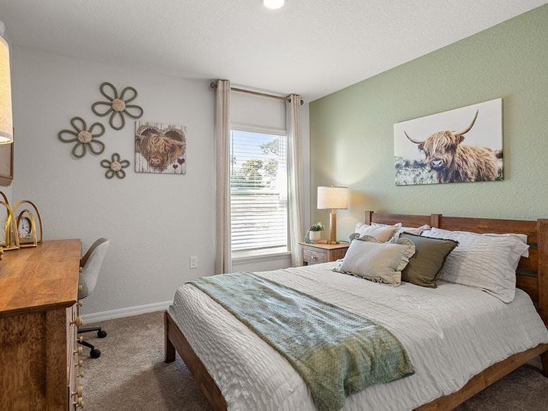 Secondary bedrooms provide space for everyone in your household - Parker model home in Belleview, FL