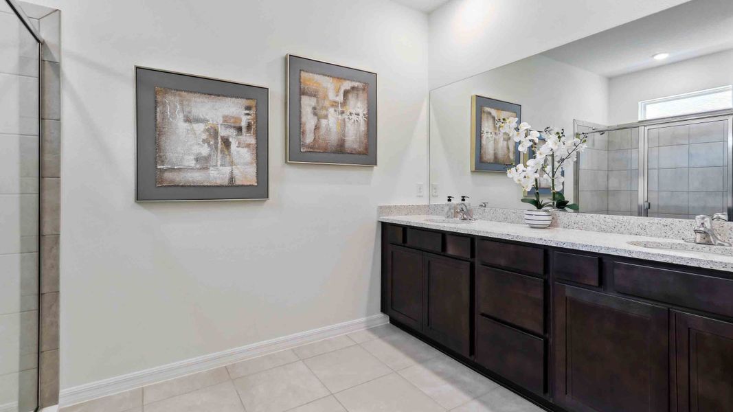 Furnished interior in a model home at Twisted Oaks in Wildwood (Image 13).