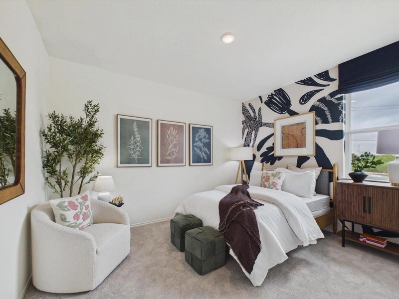Furnished interior in a model home at Rayburn Valley in San Antonio (Image 17). Furnished interior in a model home at Rayburn Valley in San Antonio (Image 17).