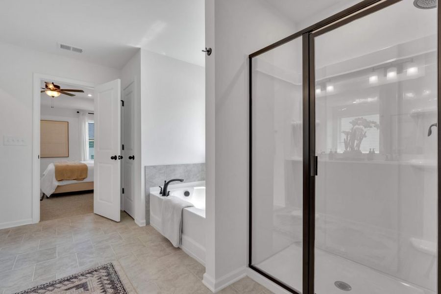 Furnished interior in a model home at Maple Village in Adairsville (Image 21).