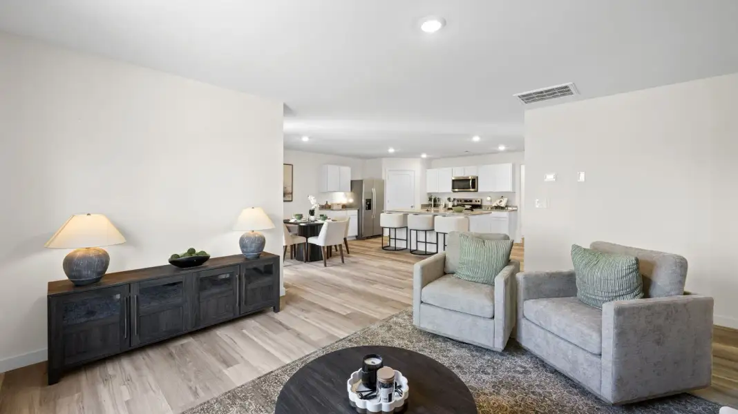 Furnished interior in a model home at Morgan Farms in Ooltewah (Image 24).
