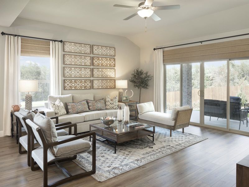 Enjoy some down time with the family in your spacious family room.