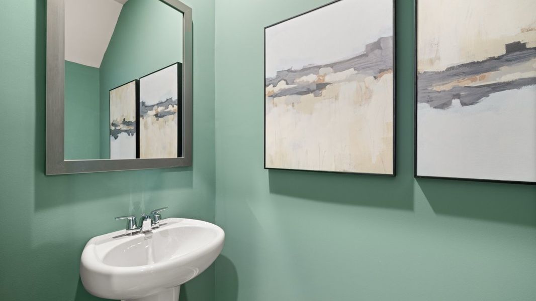 Furnished interior in a model home at Roseleigh Park in Douglasville (Image 10).