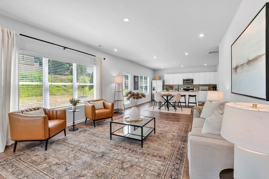 Furnished interior in a model home at Sweetlake Grove in Mableton (Image 27).