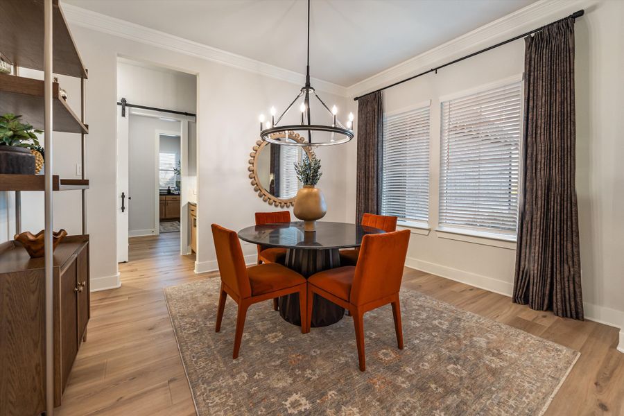 Furnished interior in a model home at Grayson Ridge in Van Alstyne (Image 5).