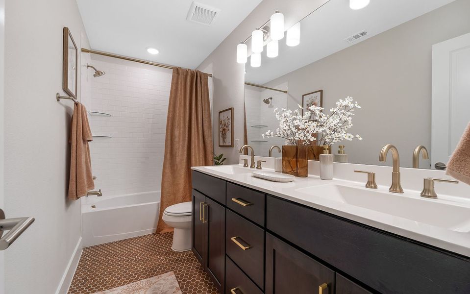 Furnished interior in a model home at Westridge in McKinney (Image 21).