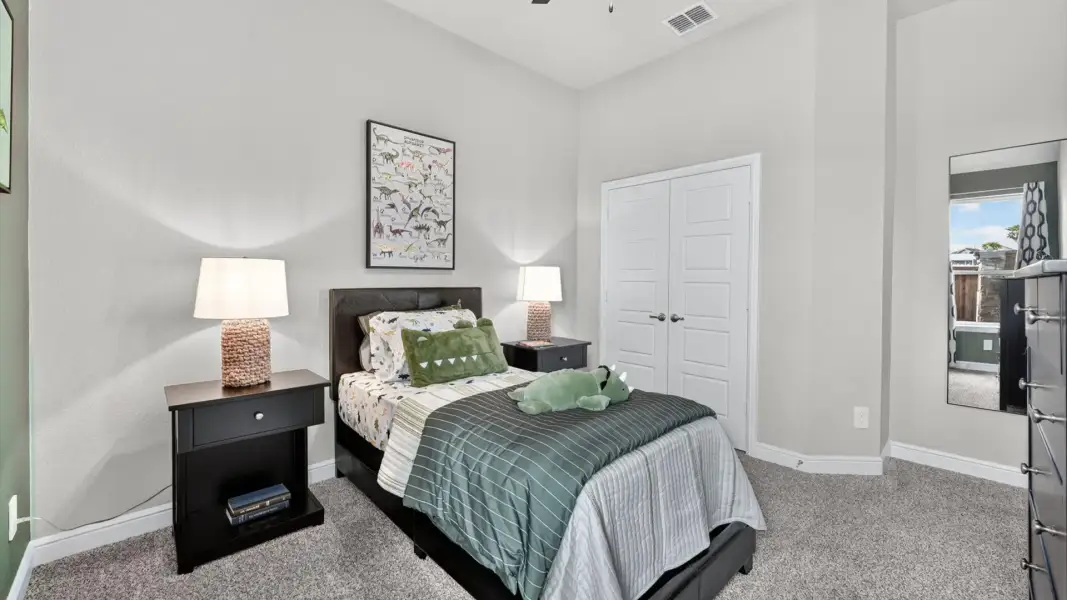 Furnished interior in a model home at Wildflower Ranch in Justin (Image 32).
