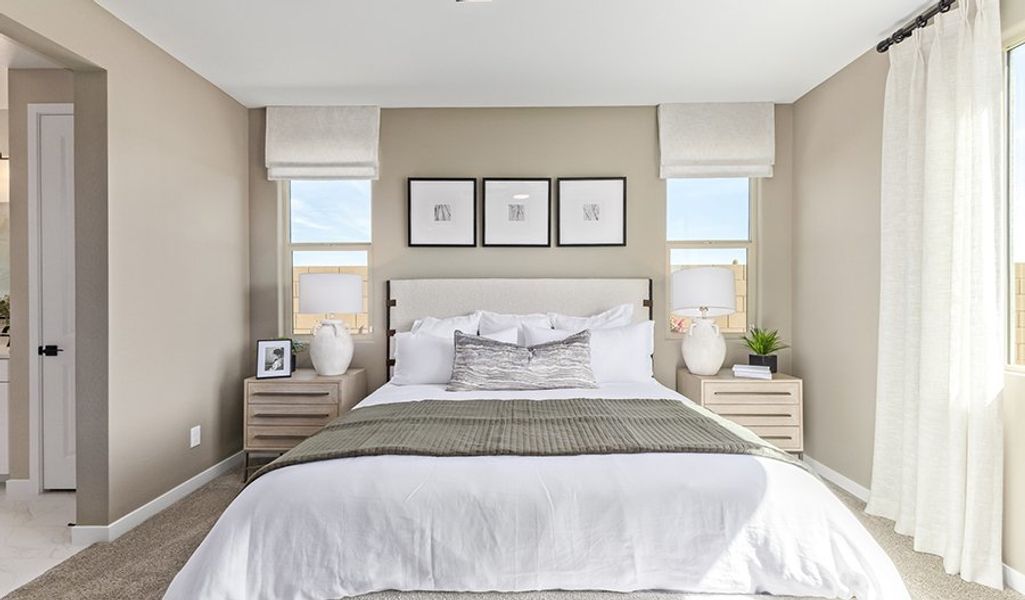 Furnished interior in a model home at Seasons at Haciendas at White Peak in Peoria (Image 14).