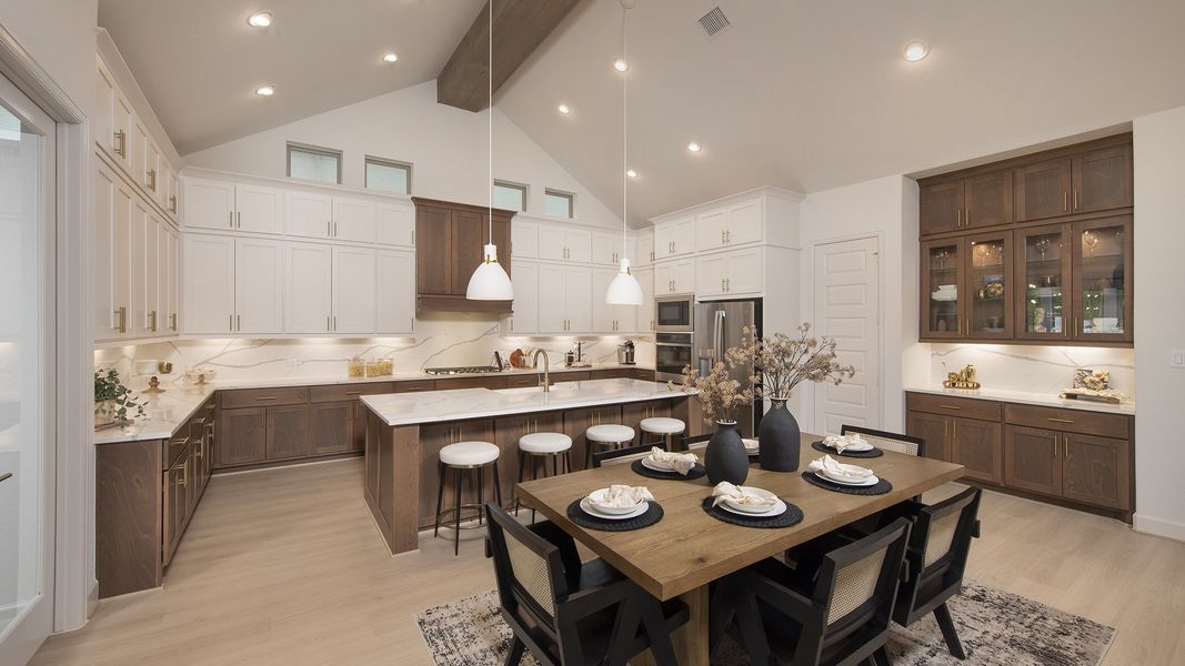 Furnished interior in a model home at Kresston 65' in Montgomery (Image 8).