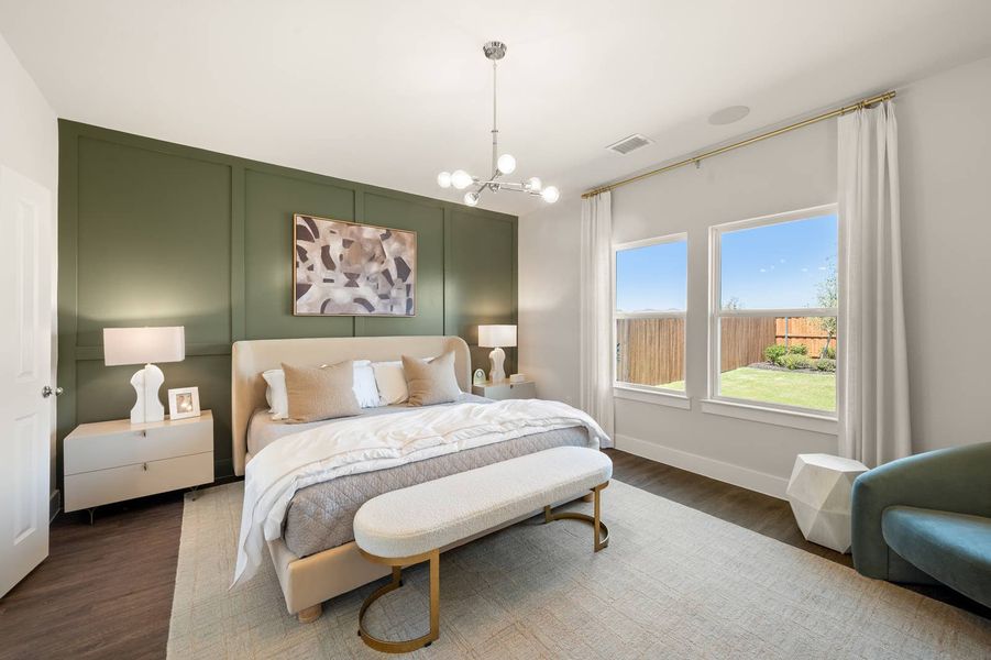 Furnished interior in a model home at Solterra in Mesquite (Image 14).