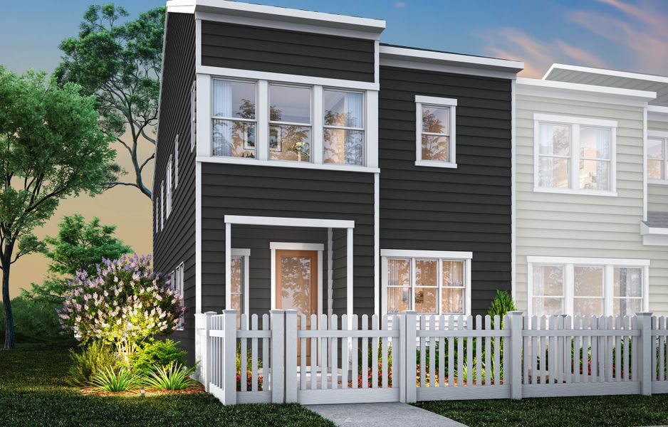 Front exterior of a home in the Ellis Townes community, located in Charlotte, NC (Image 2). Front exterior of a home in the Ellis Townes community, located in Charlotte, NC (Image 2).