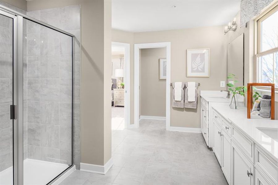 Furnished interior in a model home at Albemarle in Hertford (Image 7).