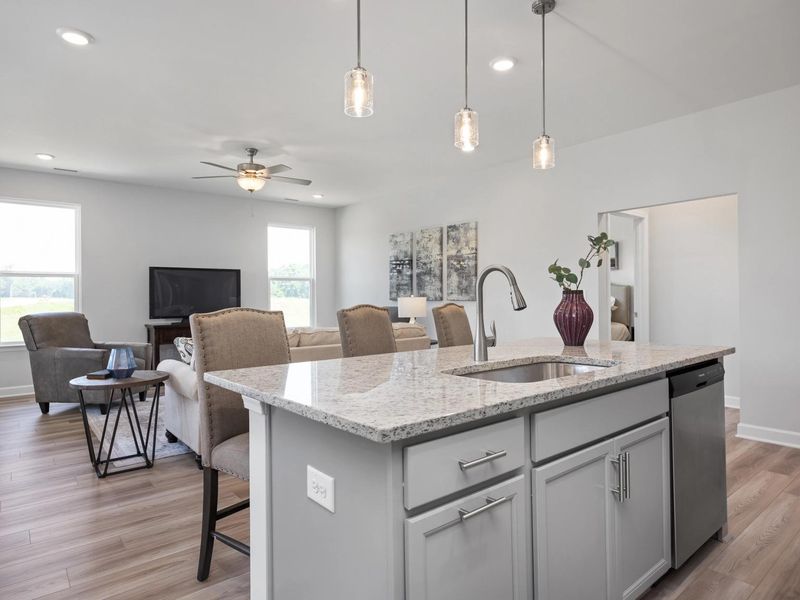 Furnished interior in a model home at Woodland Crossing in Zebulon (Image 15). Furnished interior in a model home at Woodland Crossing in Zebulon (Image 15).
