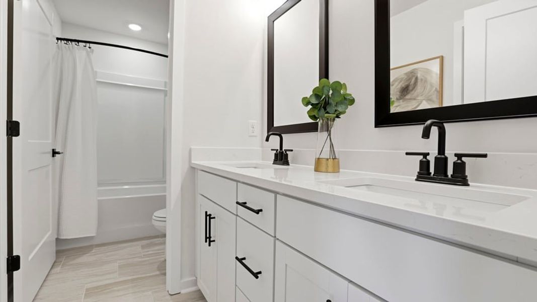 Furnished interior in a model home at Sunset Summits in Spartanburg (Image 21).
