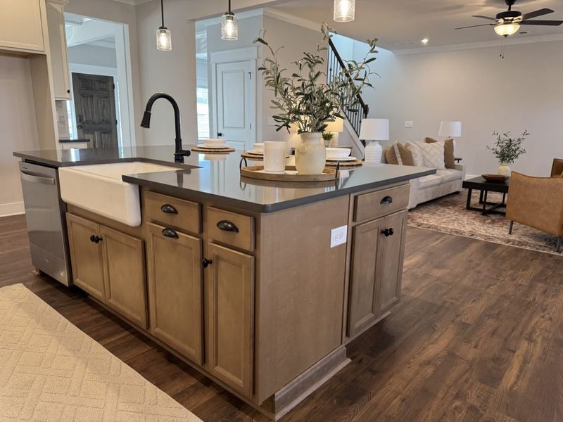 Furnished interior in a model home at Springside Reserve in Powder Springs (Image 47).