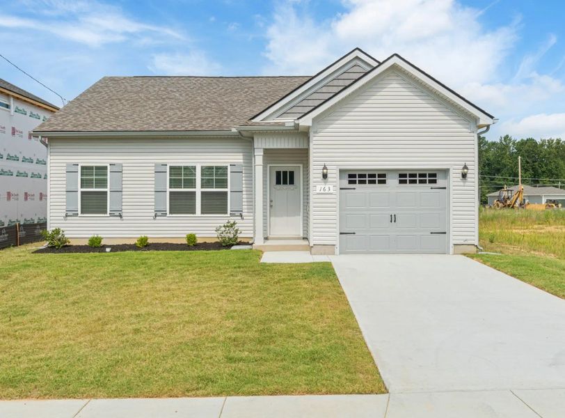 Offering homesite that are one and two car garages