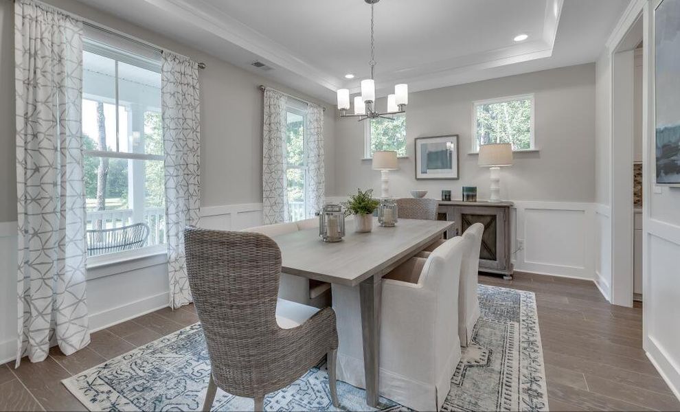Furnished interior in a model home at Colleton Park in Aiken (Image 36).
