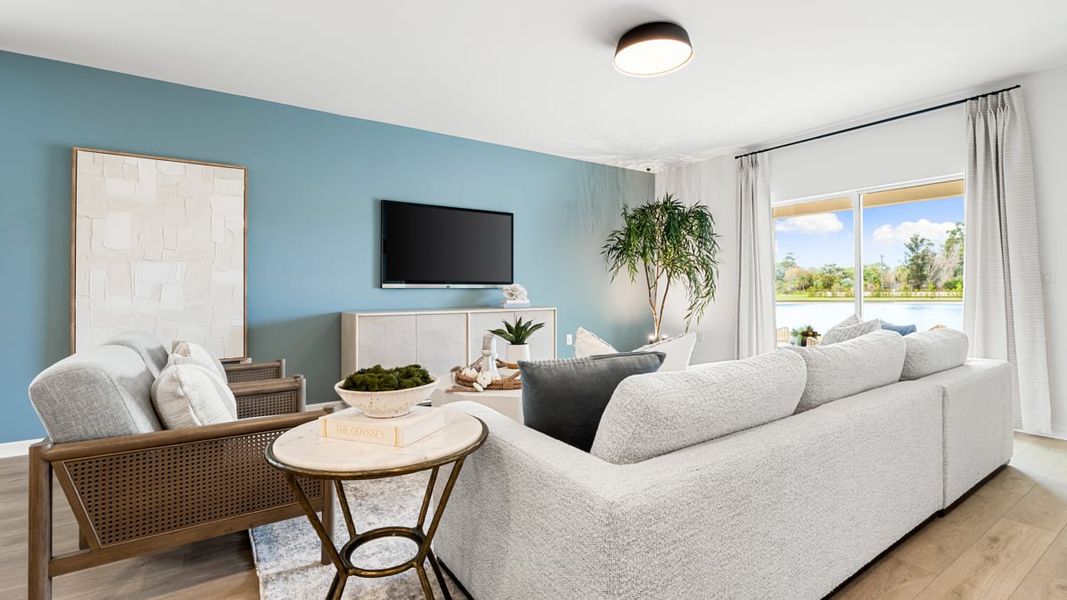 Furnished interior in a model home at Solena in North Fort Myers (Image 29).