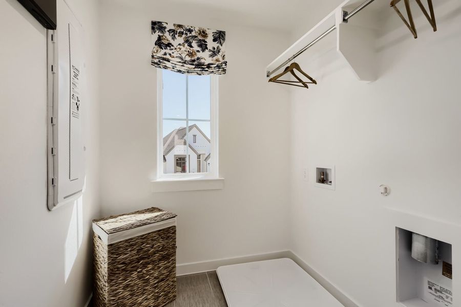 Furnished interior in a model home at North Sky 40s in Celina (Image 23).