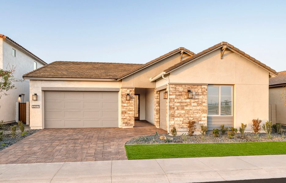 Front exterior of a home in the Molino at Soleo community, located in Queen Creek, AZ (Image 3).