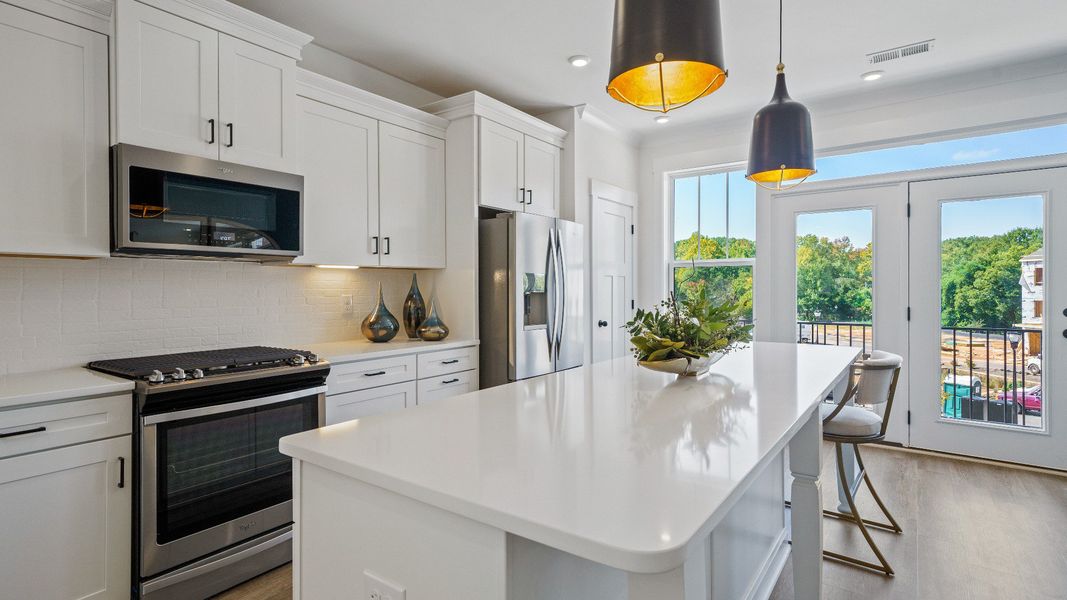 Furnished interior in a model home at Montgomery Chase in Greenville (Image 10).