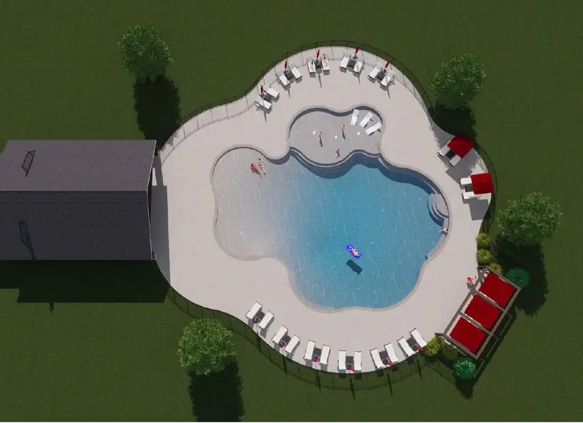 A cartoon of a house. A cartoon of a house.