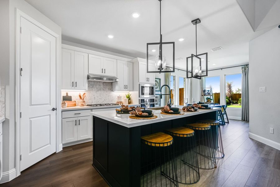 Furnished interior in a model home at Cross Creek Meadows 55s in Celina (Image 38).